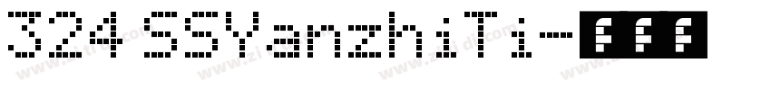 324 SSYanzhiTi字体转换